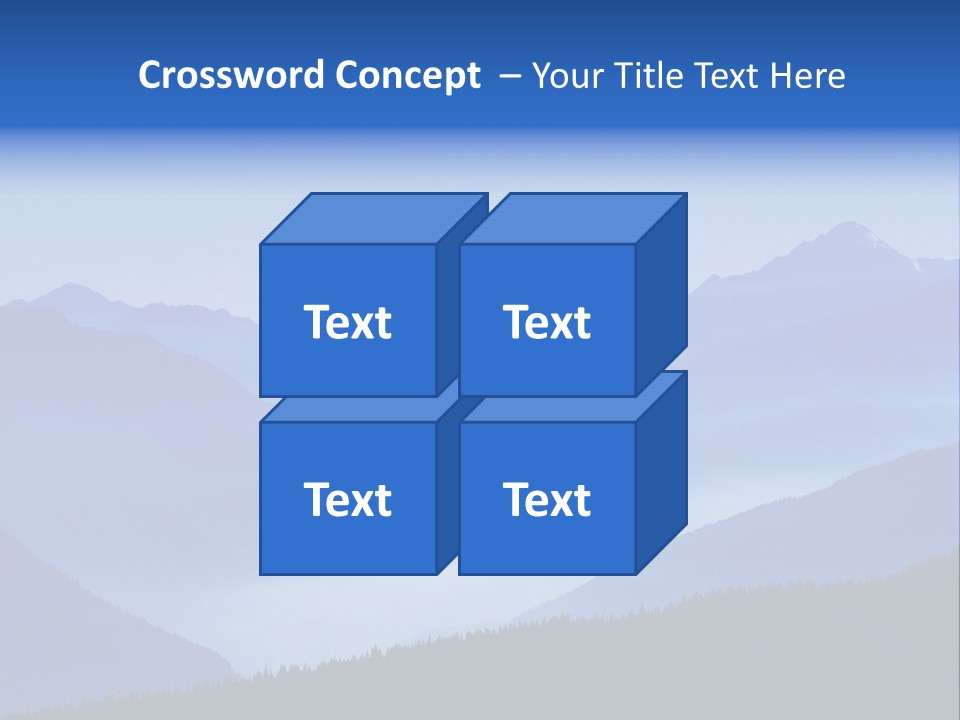 Mountains In The Mist PowerPoint Template