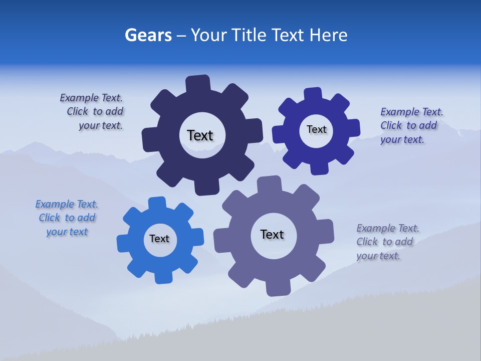 Mountains In The Mist PowerPoint Template
