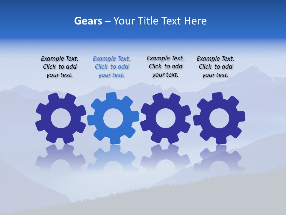 Mountains In The Mist PowerPoint Template