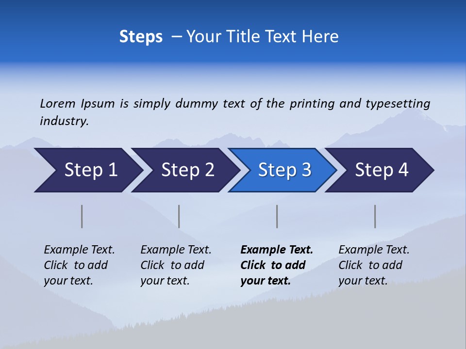 Mountains In The Mist PowerPoint Template
