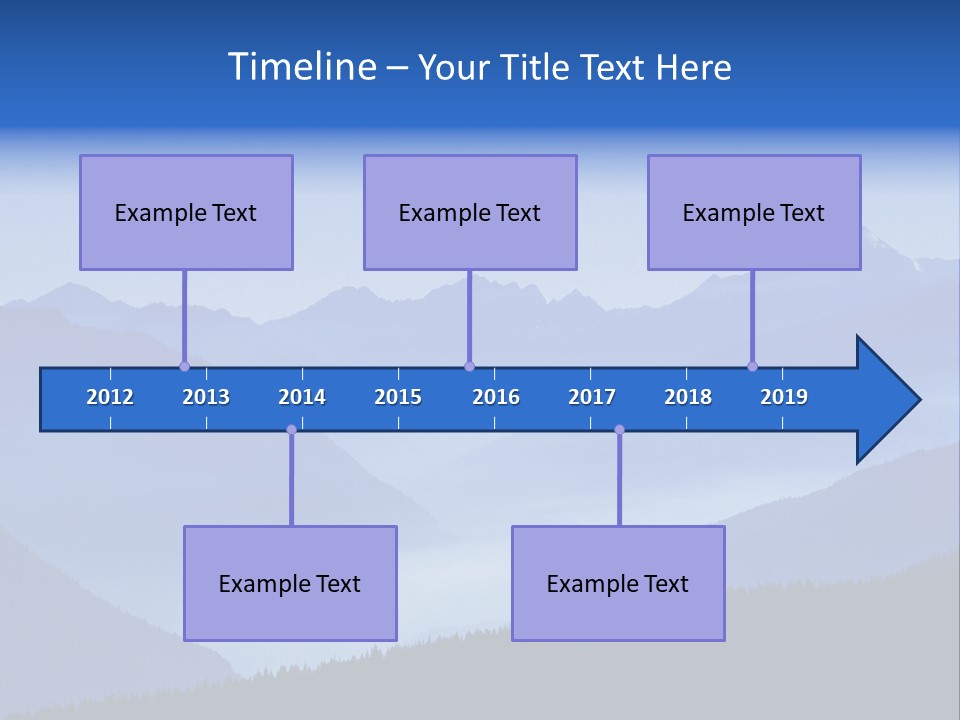 Mountains In The Mist PowerPoint Template