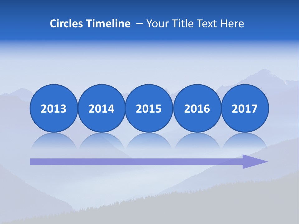 Mountains In The Mist PowerPoint Template