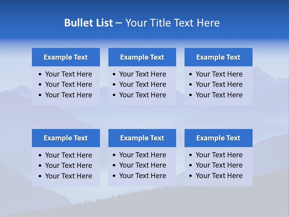 Mountains In The Mist PowerPoint Template