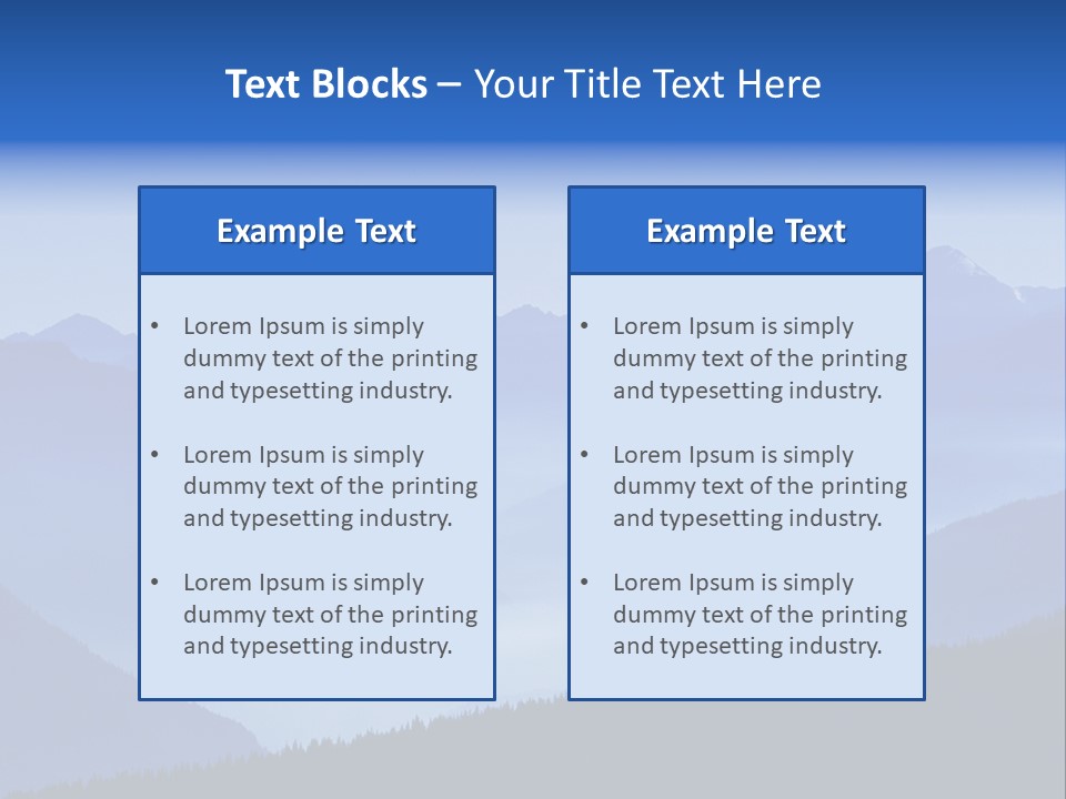Mountains In The Mist PowerPoint Template