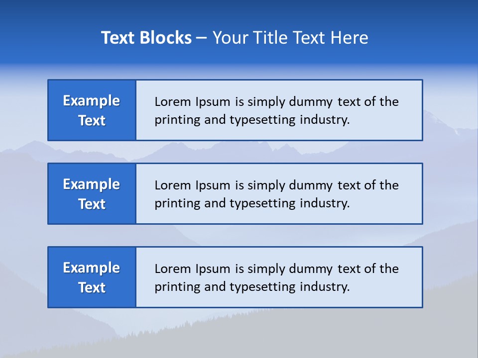 Mountains In The Mist PowerPoint Template