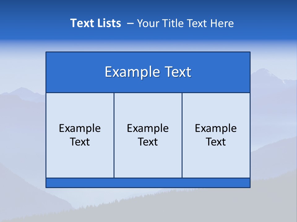 Mountains In The Mist PowerPoint Template