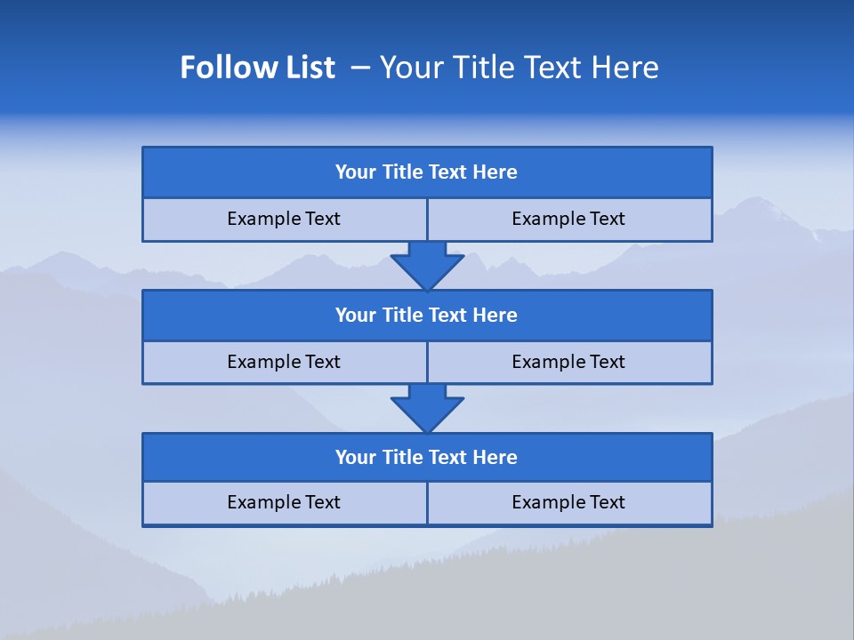 Mountains In The Mist PowerPoint Template