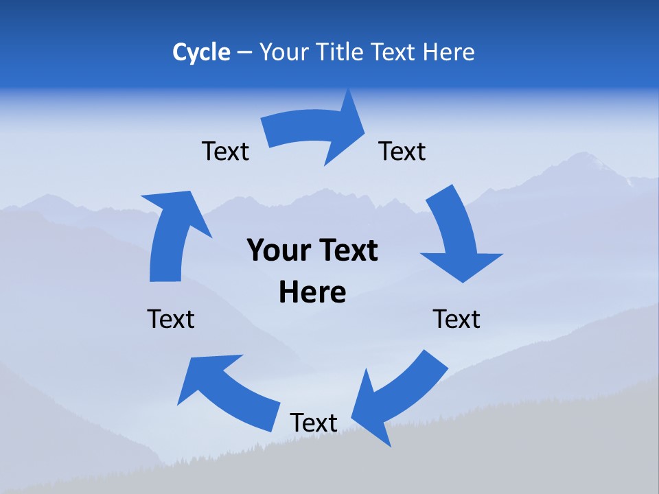 Mountains In The Mist PowerPoint Template
