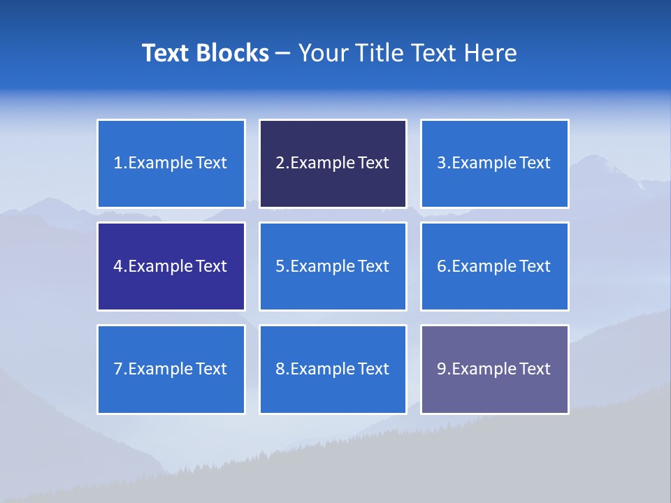 Mountains In The Mist PowerPoint Template