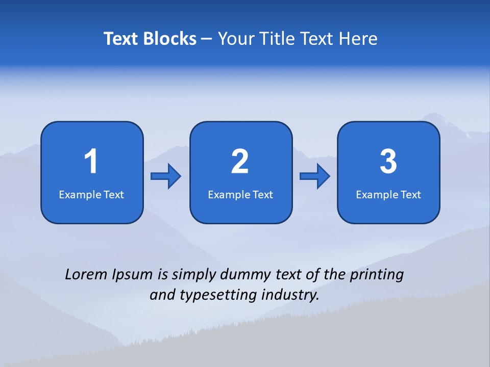 Mountains In The Mist PowerPoint Template