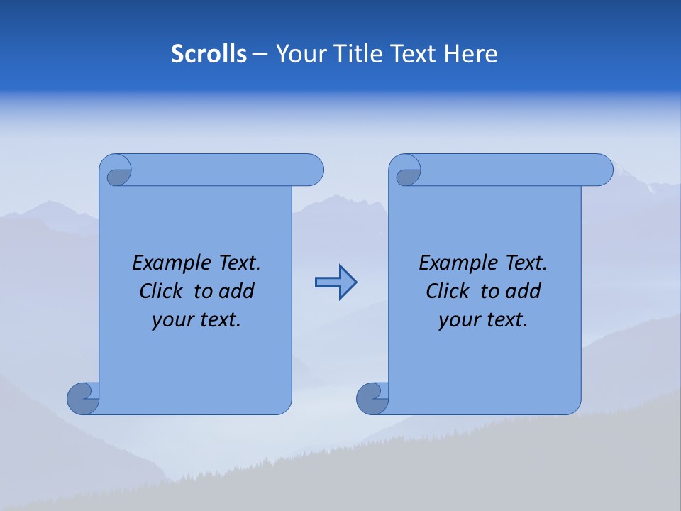 Mountains In The Mist PowerPoint Template
