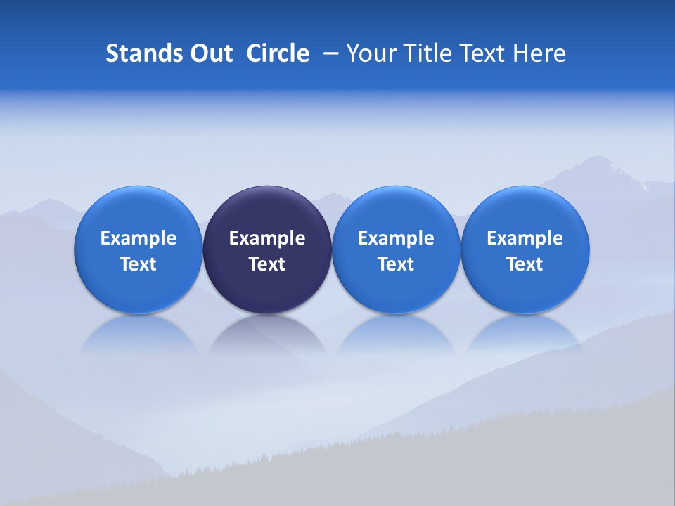 Mountains In The Mist PowerPoint Template