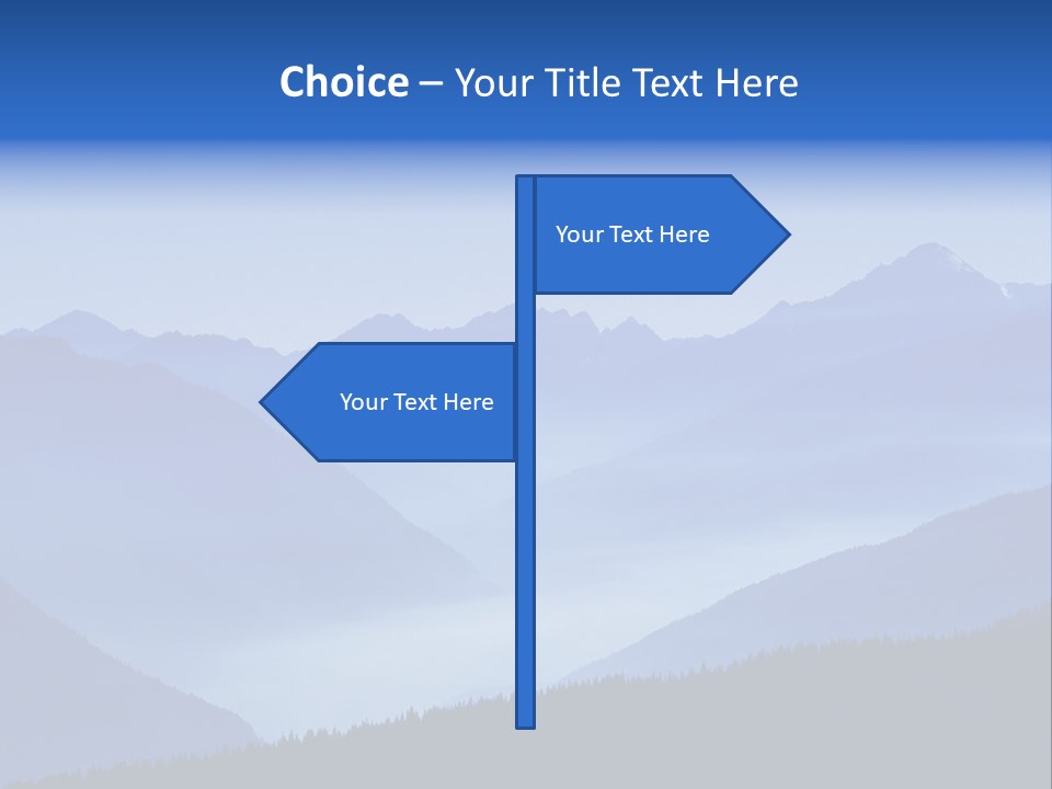 Mountains In The Mist PowerPoint Template