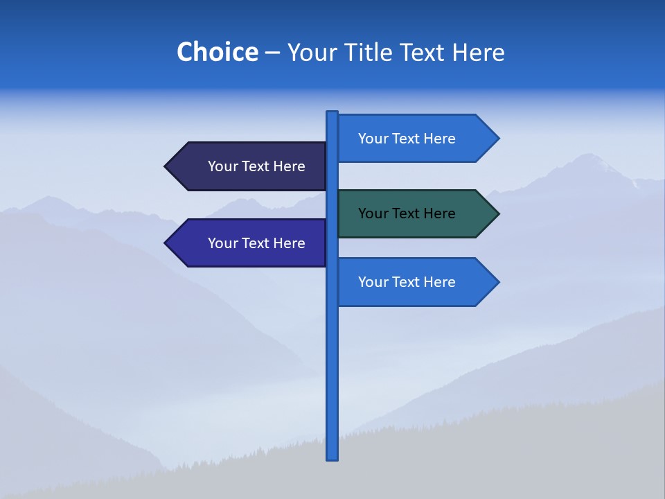 Mountains In The Mist PowerPoint Template