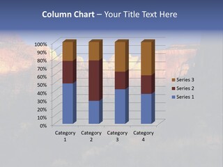 West Temple And Towers Of The Virgin At Sunrise PowerPoint Template