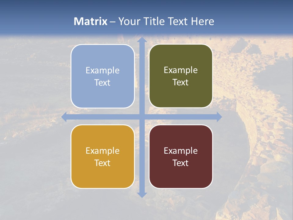 The Ruins Of Pueblo Del Arroyo PowerPoint Template