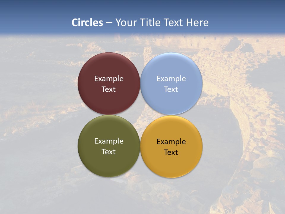 The Ruins Of Pueblo Del Arroyo PowerPoint Template