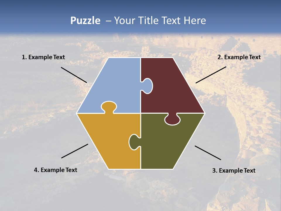 The Ruins Of Pueblo Del Arroyo PowerPoint Template