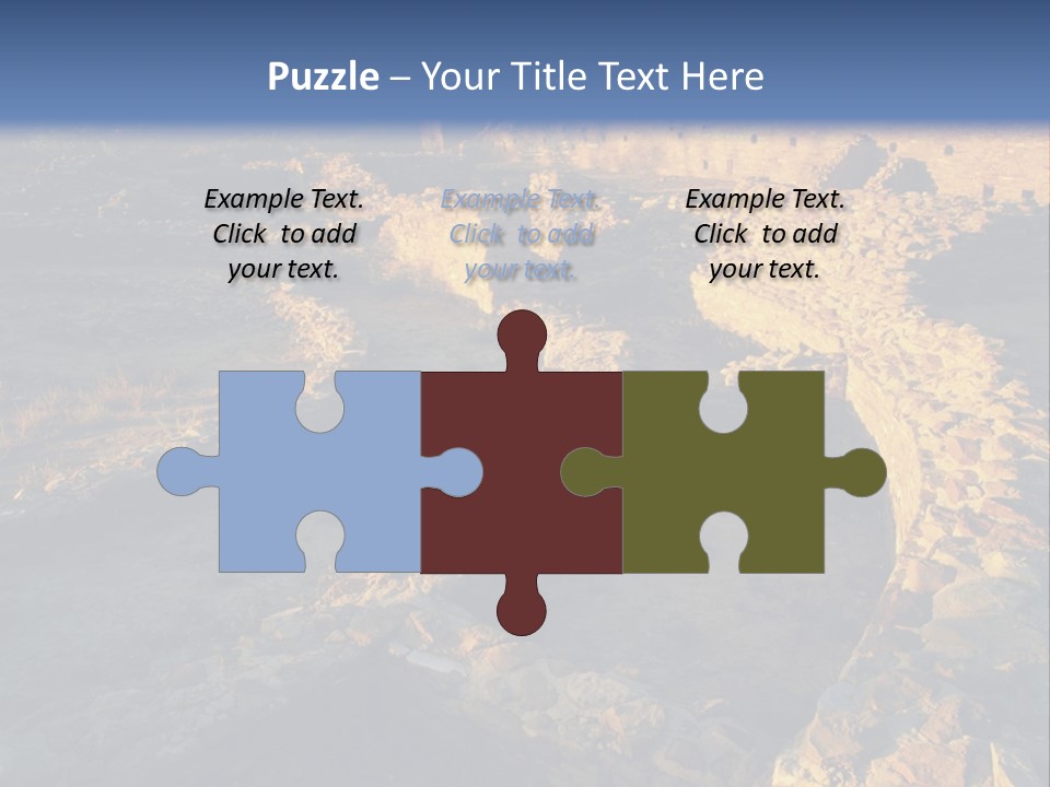 The Ruins Of Pueblo Del Arroyo PowerPoint Template