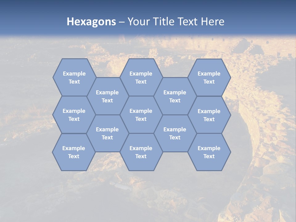 The Ruins Of Pueblo Del Arroyo PowerPoint Template