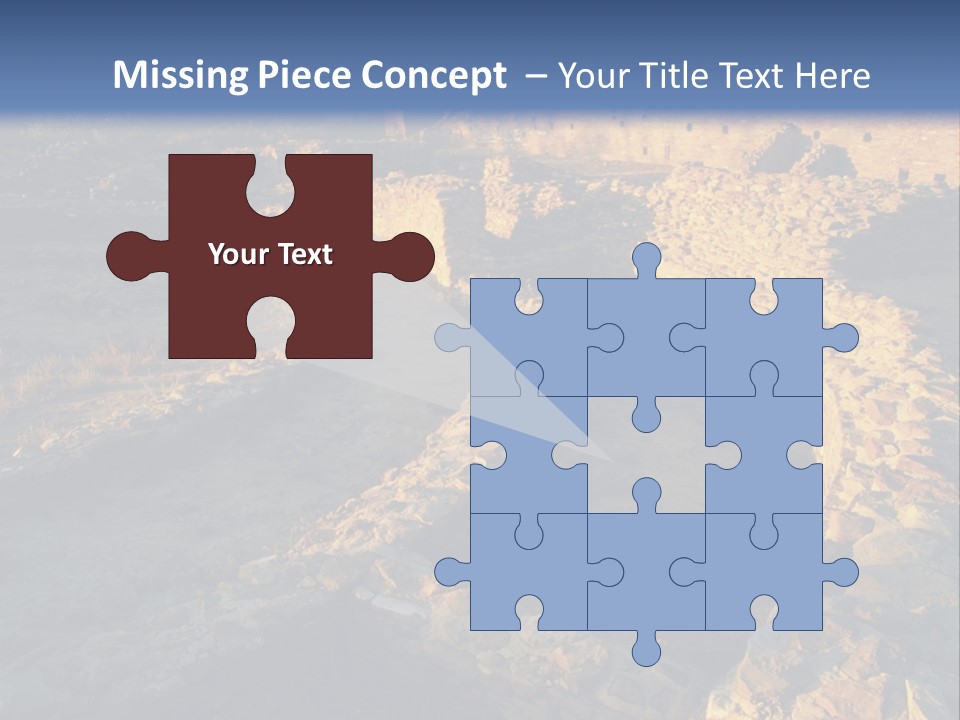 The Ruins Of Pueblo Del Arroyo PowerPoint Template