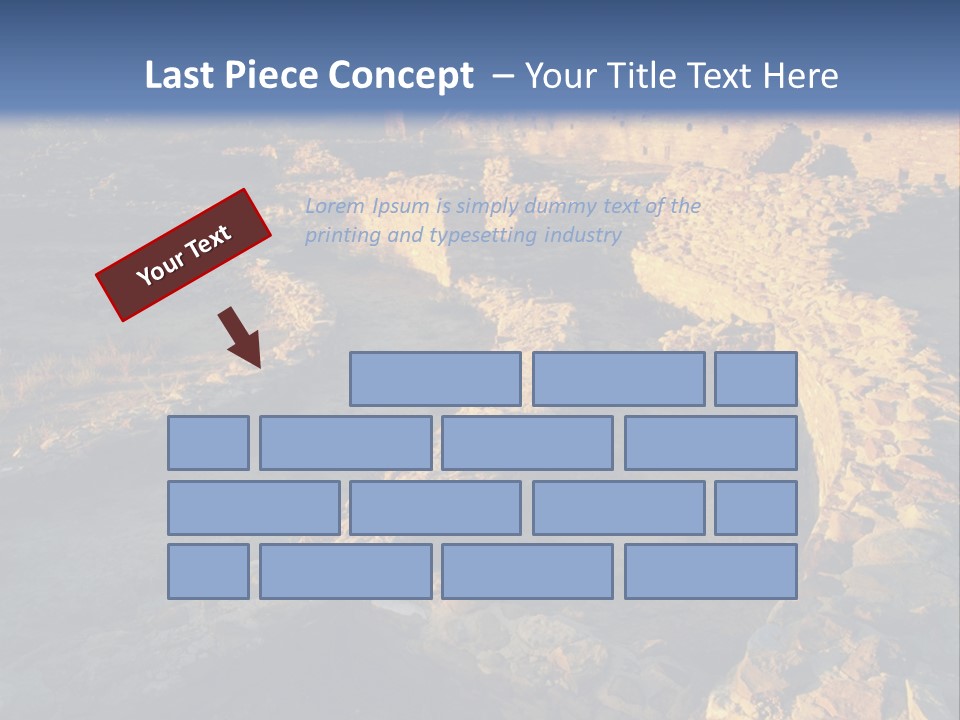 The Ruins Of Pueblo Del Arroyo PowerPoint Template