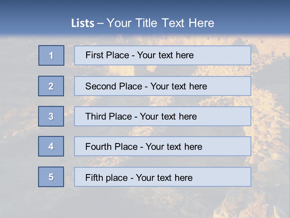 The Ruins Of Pueblo Del Arroyo PowerPoint Template