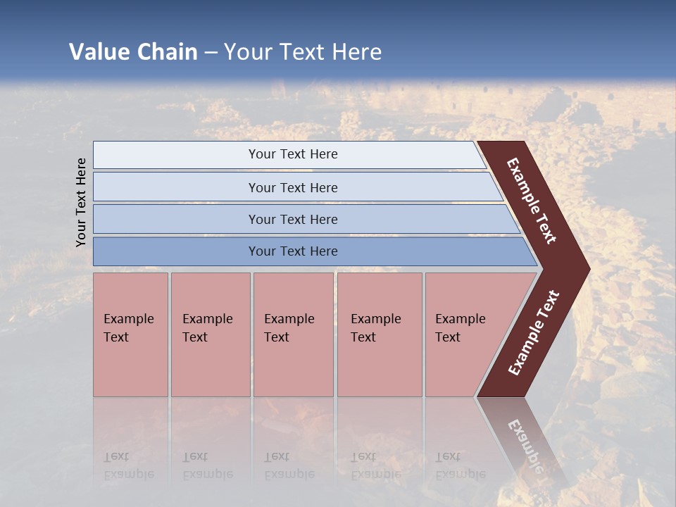 The Ruins Of Pueblo Del Arroyo PowerPoint Template