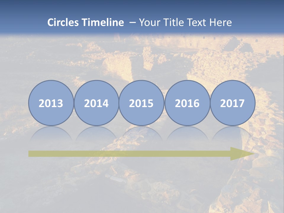 The Ruins Of Pueblo Del Arroyo PowerPoint Template