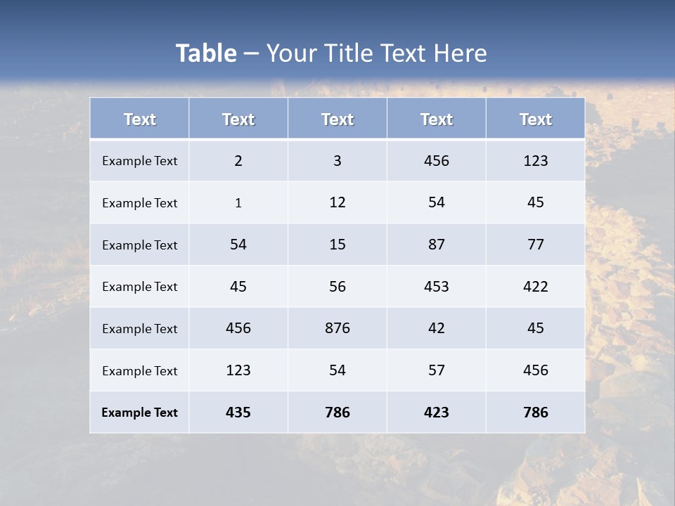 The Ruins Of Pueblo Del Arroyo PowerPoint Template