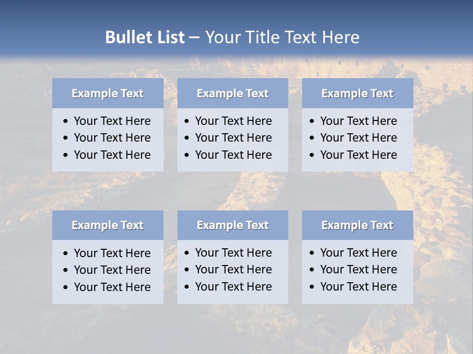 The Ruins Of Pueblo Del Arroyo PowerPoint Template