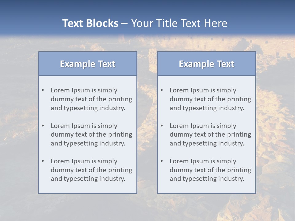 The Ruins Of Pueblo Del Arroyo PowerPoint Template