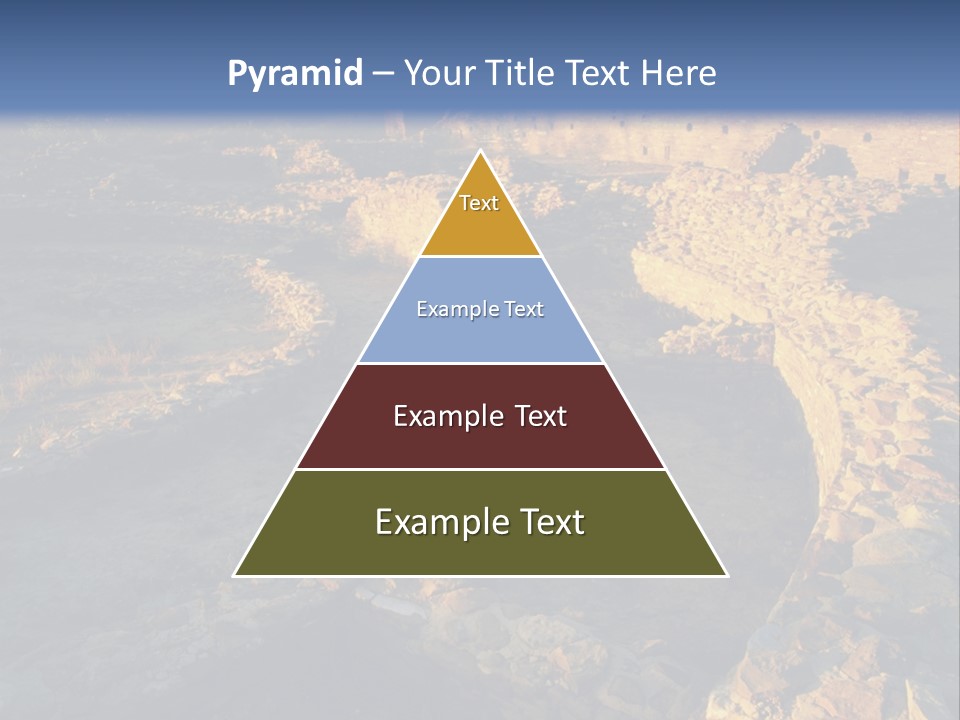 The Ruins Of Pueblo Del Arroyo PowerPoint Template