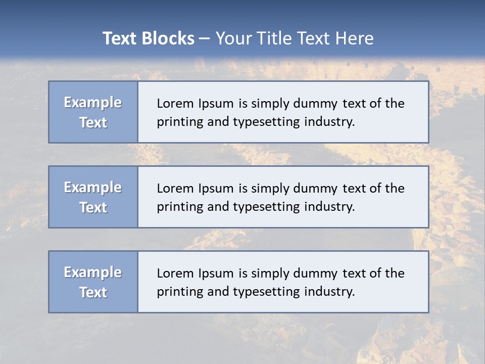 The Ruins Of Pueblo Del Arroyo PowerPoint Template