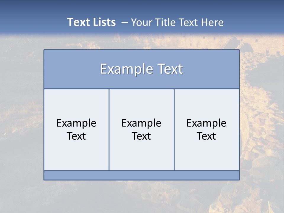 The Ruins Of Pueblo Del Arroyo PowerPoint Template