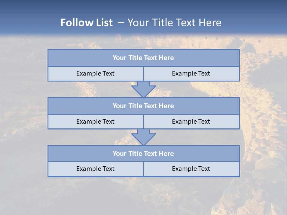 The Ruins Of Pueblo Del Arroyo PowerPoint Template