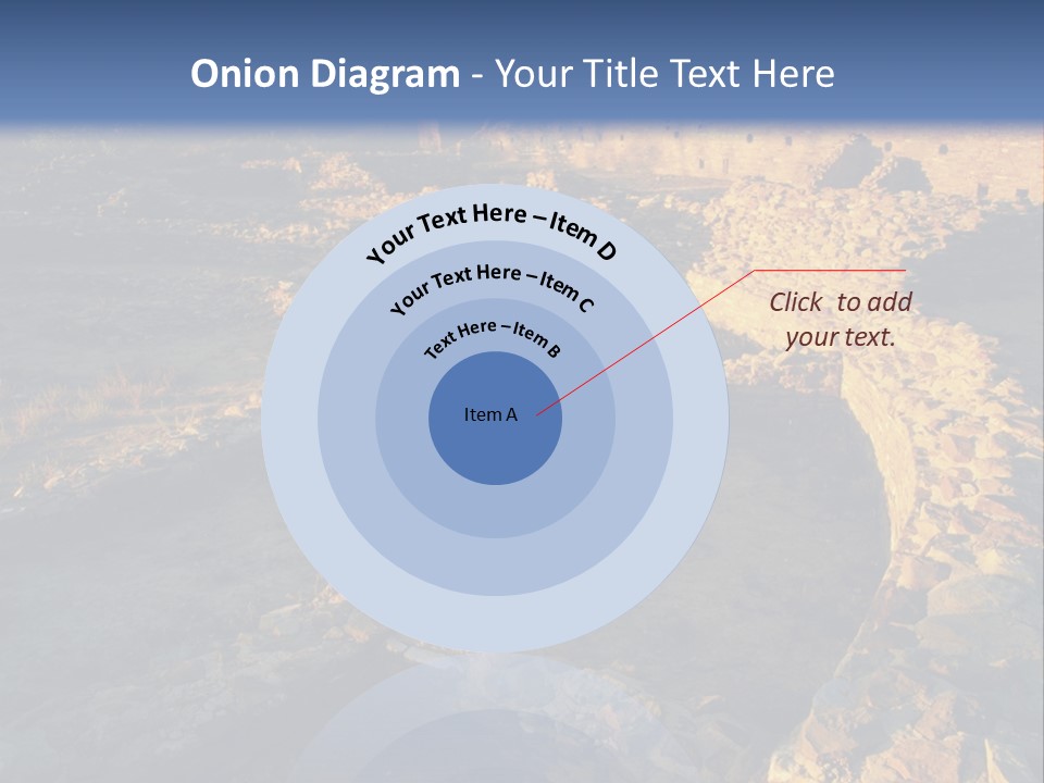 The Ruins Of Pueblo Del Arroyo PowerPoint Template