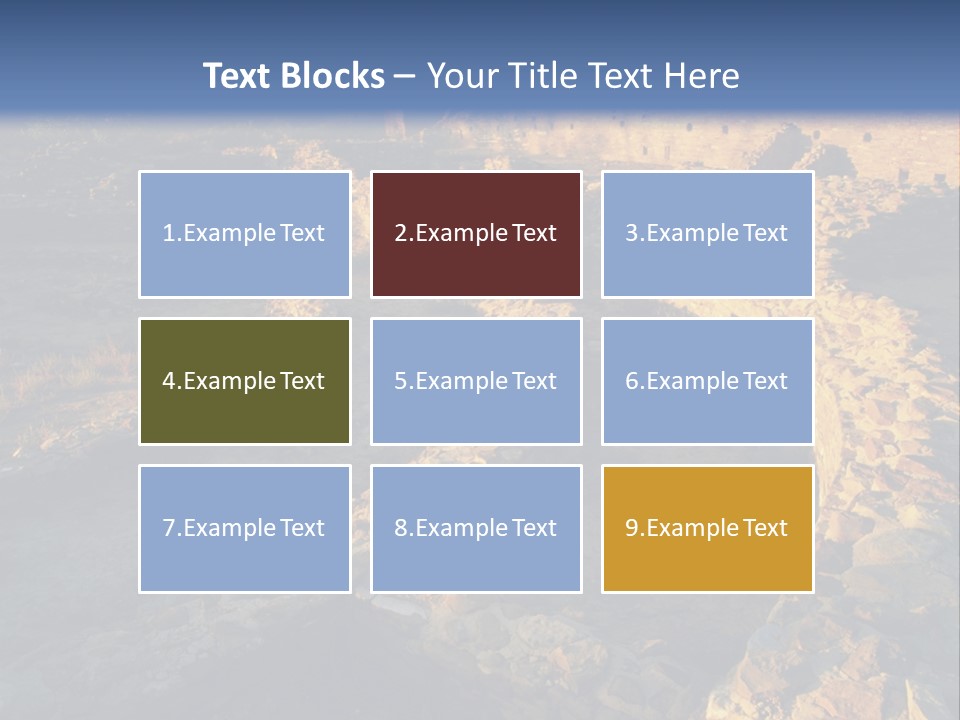 The Ruins Of Pueblo Del Arroyo PowerPoint Template
