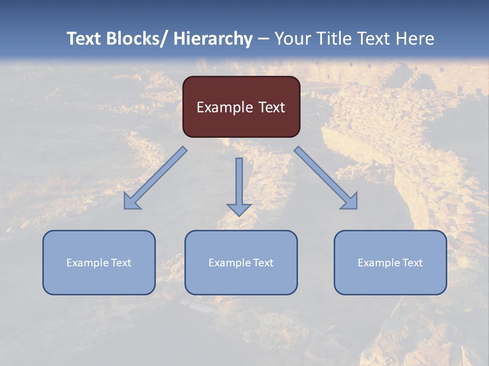 The Ruins Of Pueblo Del Arroyo PowerPoint Template