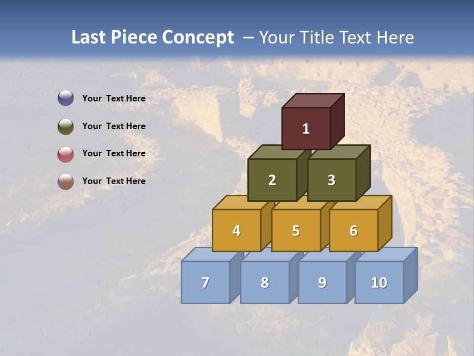 The Ruins Of Pueblo Del Arroyo PowerPoint Template