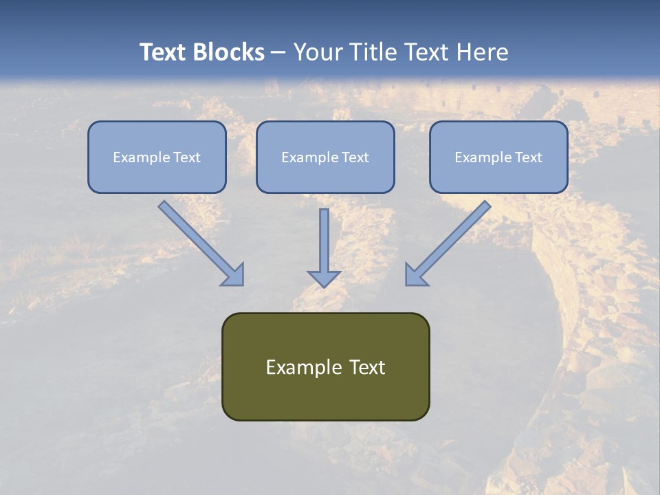The Ruins Of Pueblo Del Arroyo PowerPoint Template