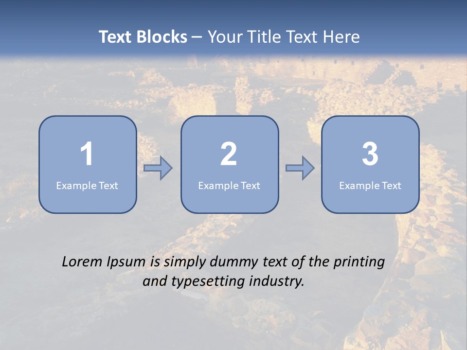 The Ruins Of Pueblo Del Arroyo PowerPoint Template