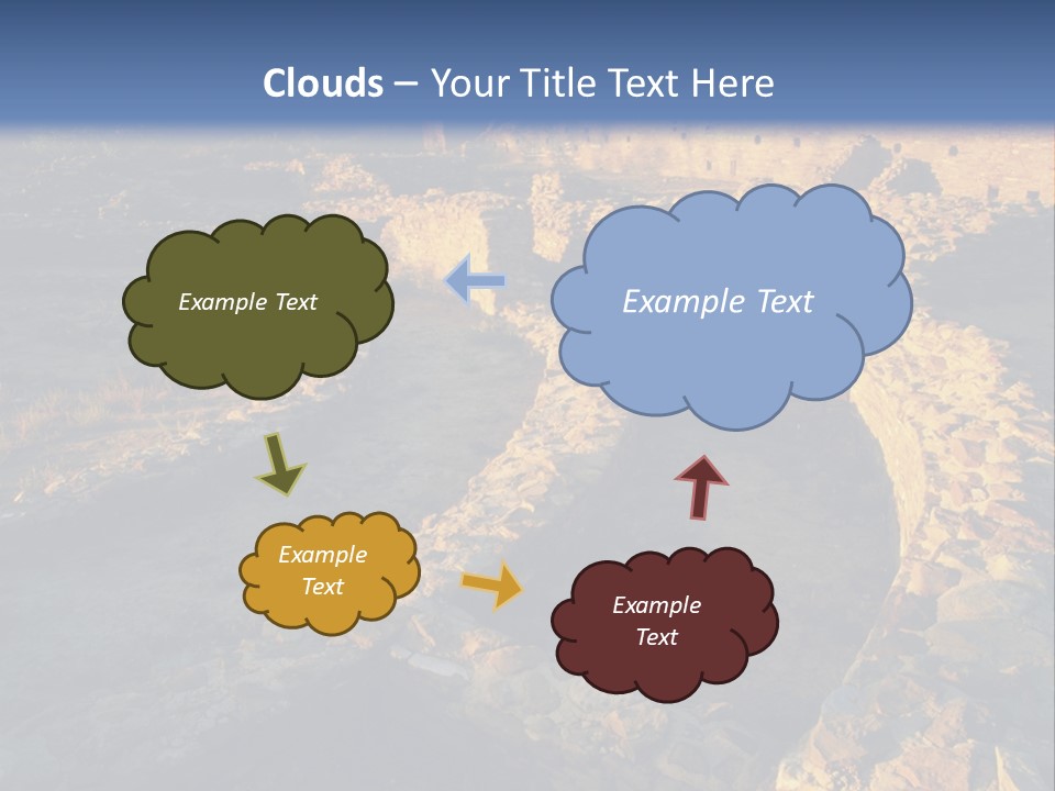 The Ruins Of Pueblo Del Arroyo PowerPoint Template