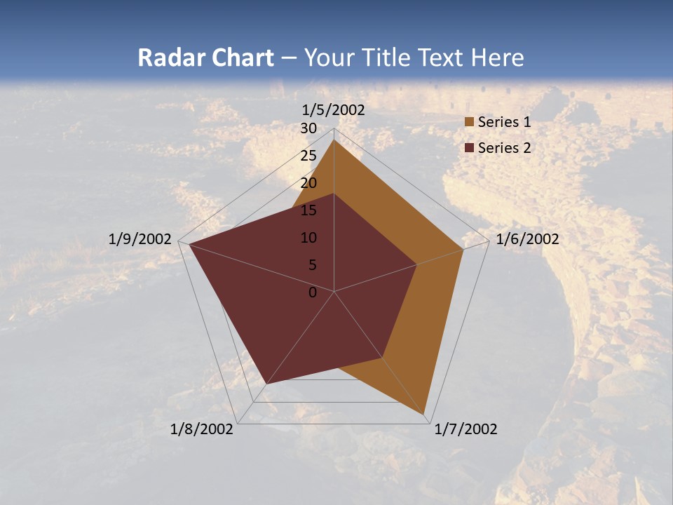 The Ruins Of Pueblo Del Arroyo PowerPoint Template