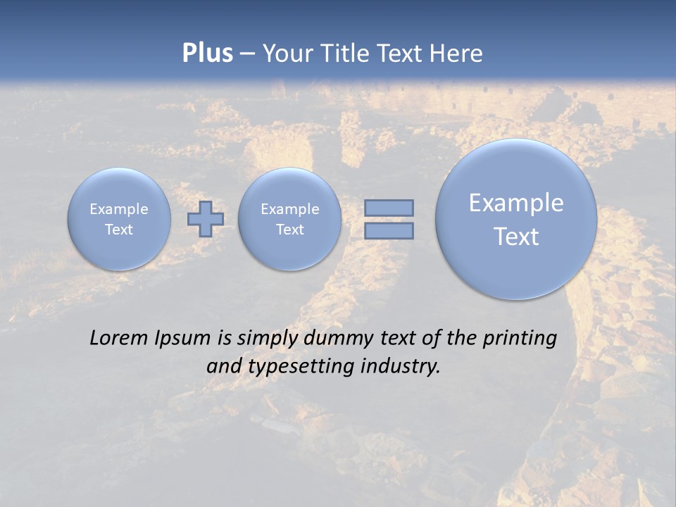 The Ruins Of Pueblo Del Arroyo PowerPoint Template