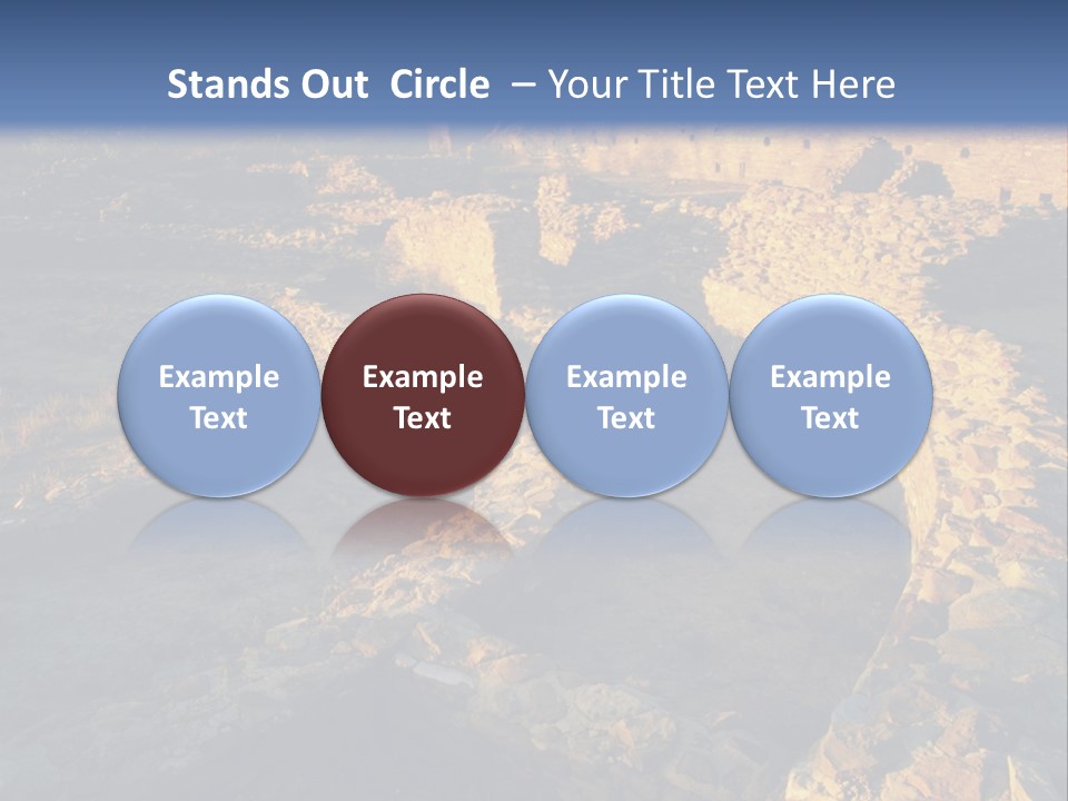 The Ruins Of Pueblo Del Arroyo PowerPoint Template