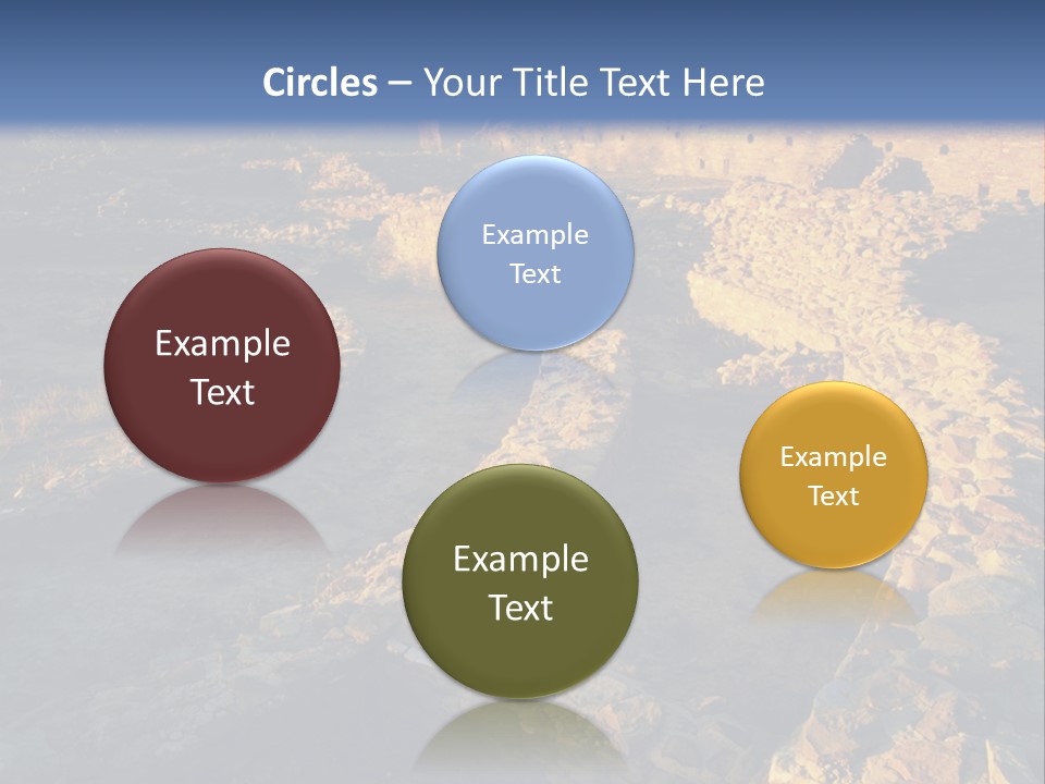 The Ruins Of Pueblo Del Arroyo PowerPoint Template