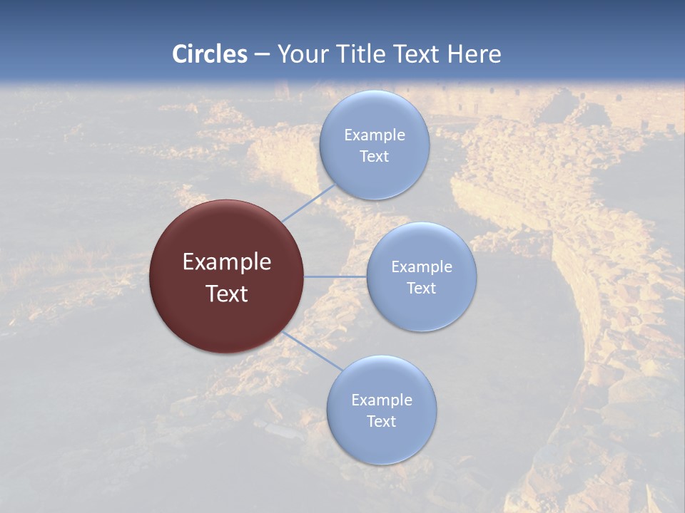 The Ruins Of Pueblo Del Arroyo PowerPoint Template