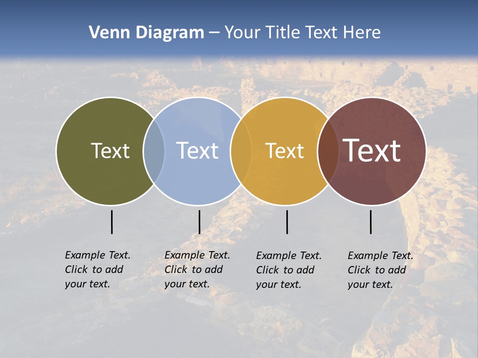 The Ruins Of Pueblo Del Arroyo PowerPoint Template