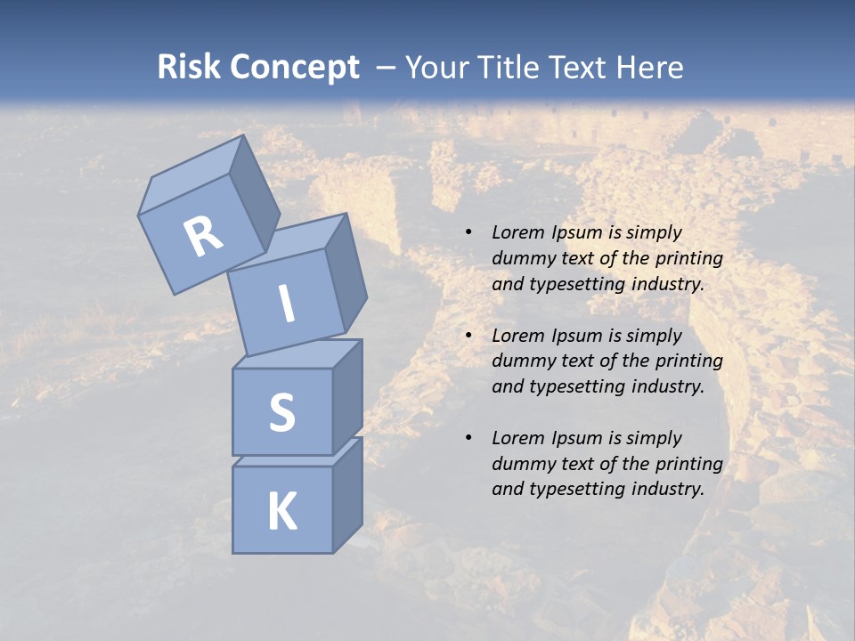 The Ruins Of Pueblo Del Arroyo PowerPoint Template